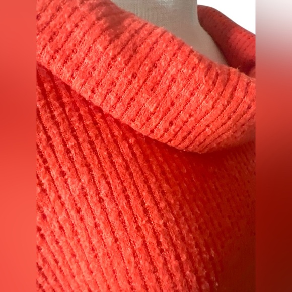 Maeve Vibrant Orange Cowl Neck Sweater SZ-M - Picture 7 of 8
